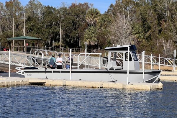 Tideman Coastal Utily with a V bow